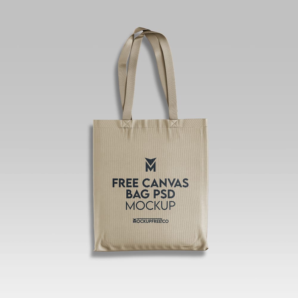 Free Canvas Bag Mockup Template PSD