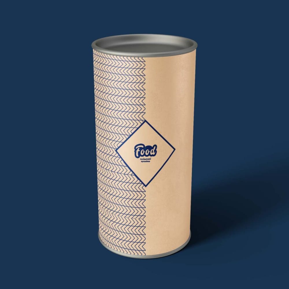 Free Cardboard Tube Mockup PSD