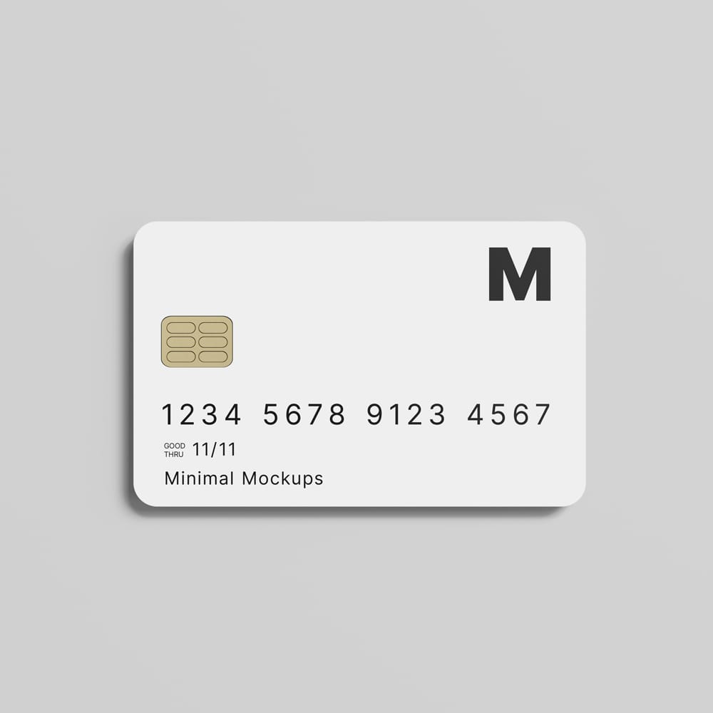 Free Credit Card Mockup Template PSD
