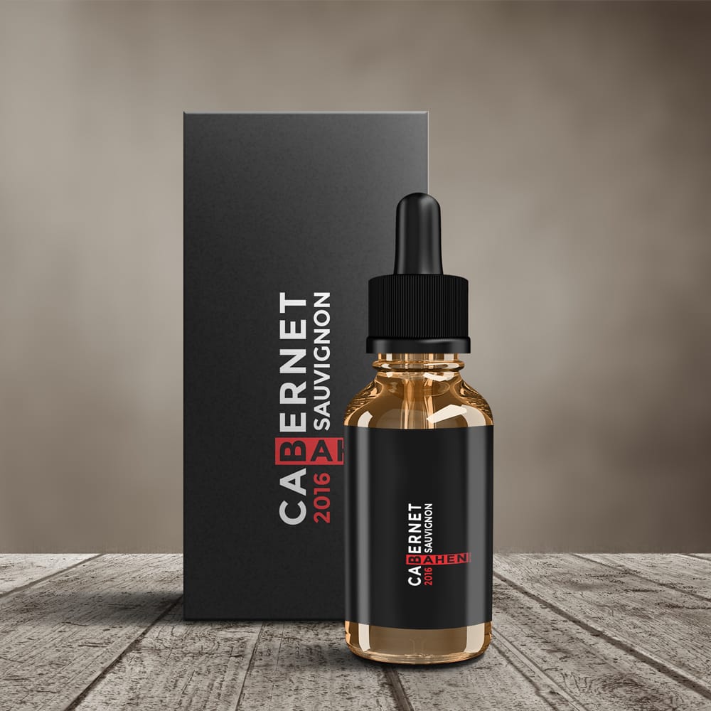 Free Hair Serum Bottle Mockup PSD