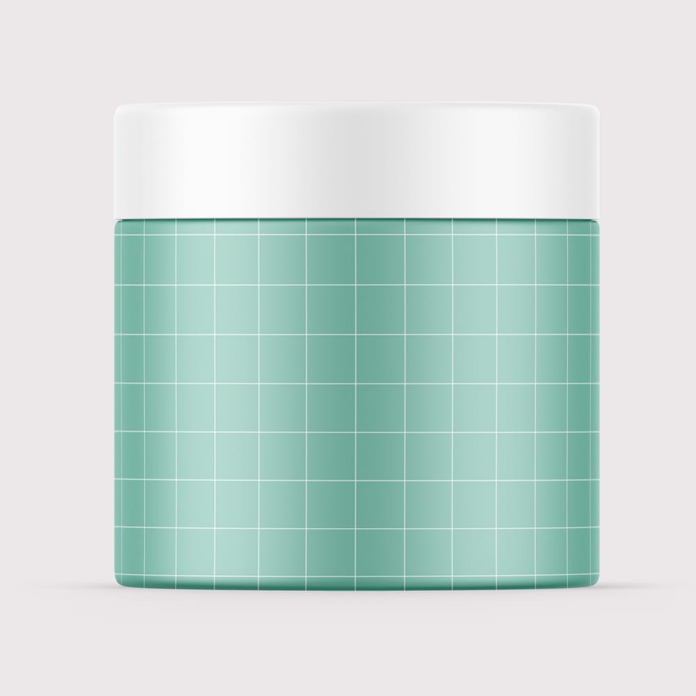 Free Matte Cosmetic Jar Mockup PSD