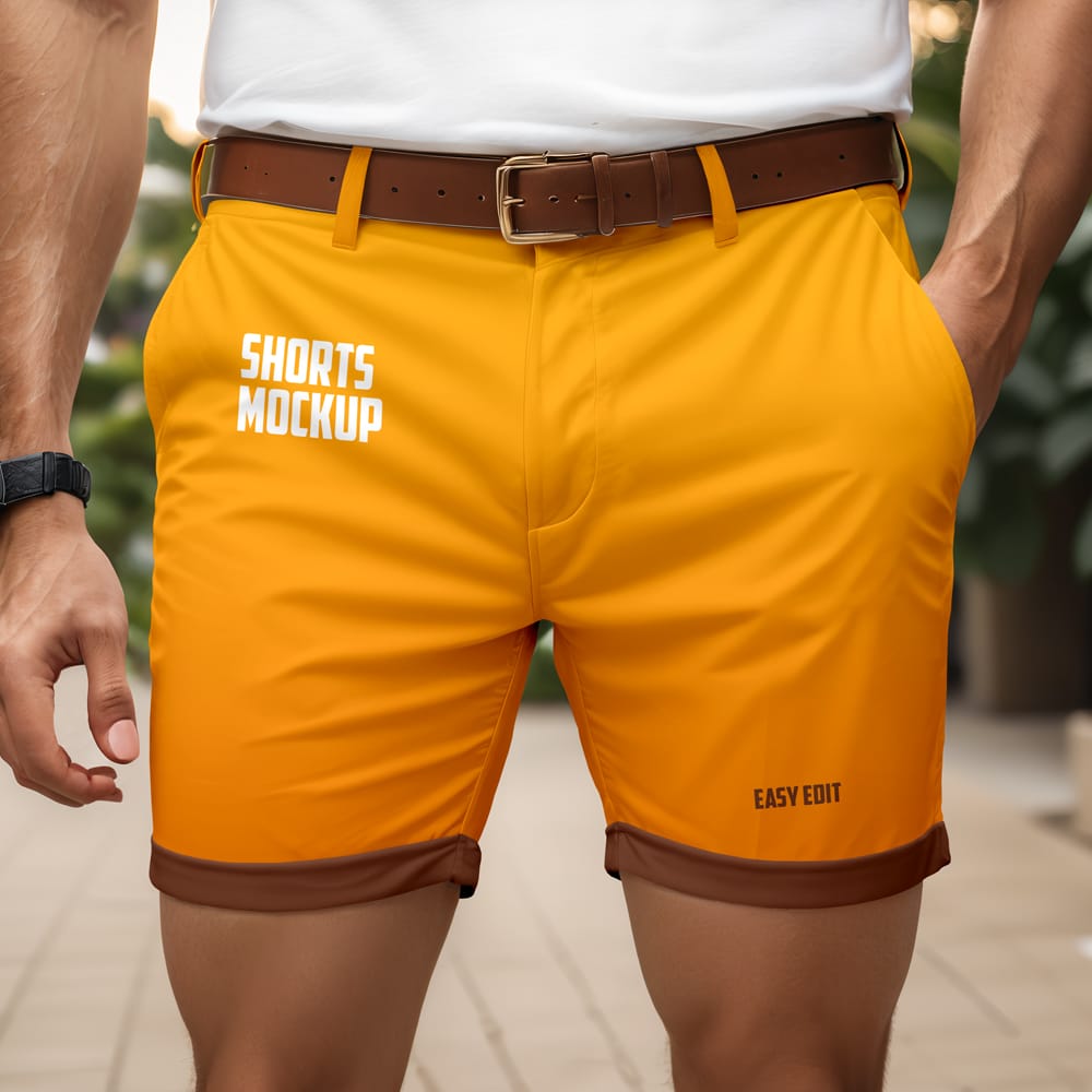 Free Men’s Shorts Mockup PSD