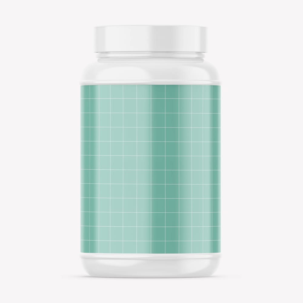 Free Plastic Jar Mockup PSD