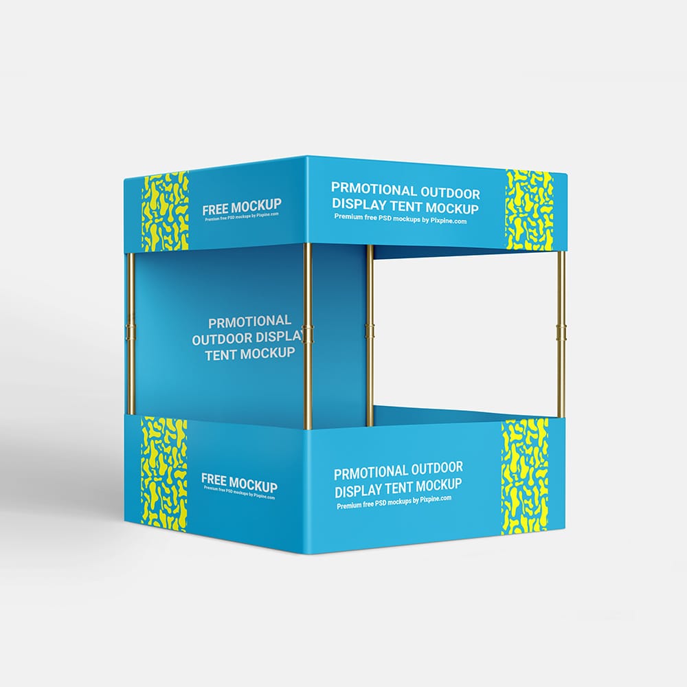 Free Promotional Outdoor Display Tent Mockup PSD