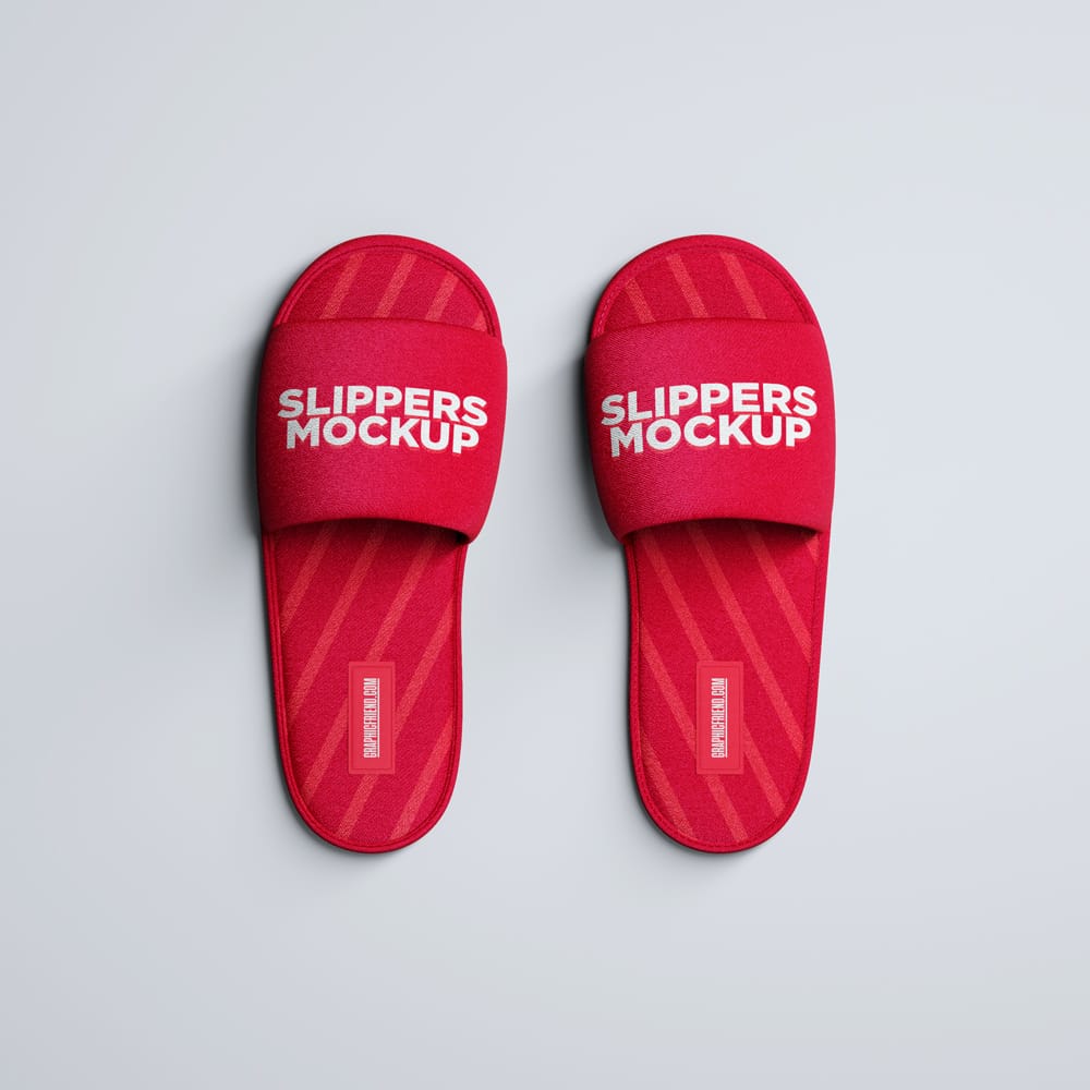 Free Slippers Mockup PSD