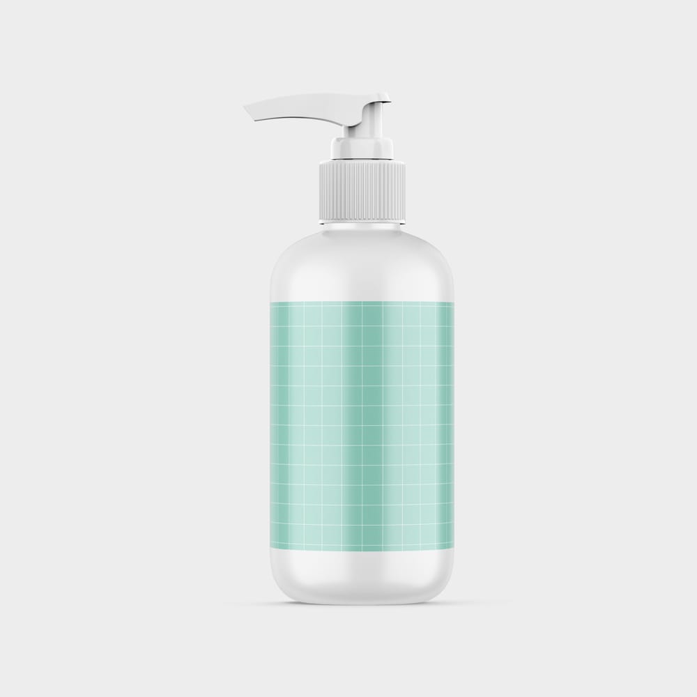 Free Soap Plastic Bottle Mockup PSD