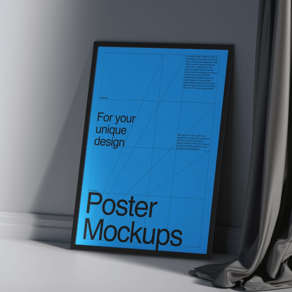 Free Stylish Frame Mockup PSD