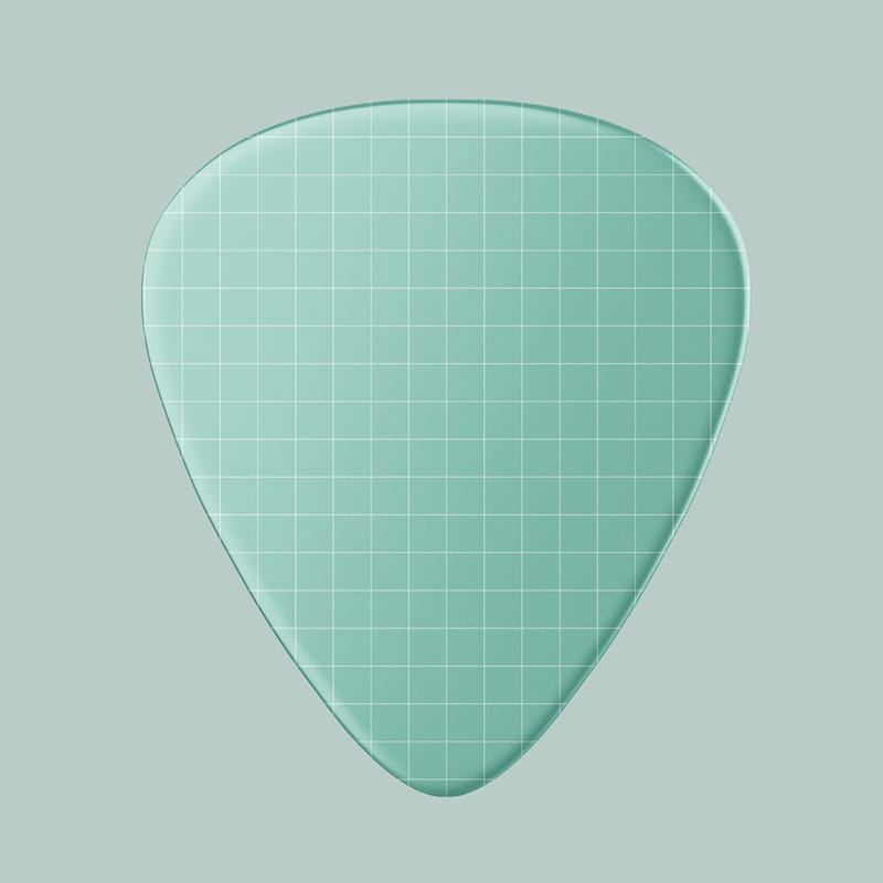 Guitar Pick Mockup PSD
