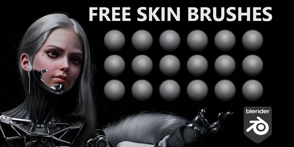 High Resolution Skin Brushes For Blender