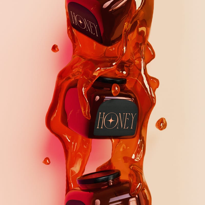 Honey Jar Mockup Template PSD