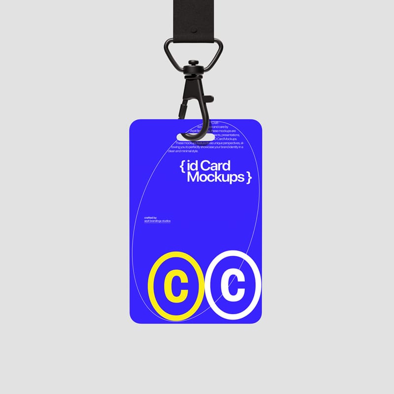 ID Card Branding Mockups PSD