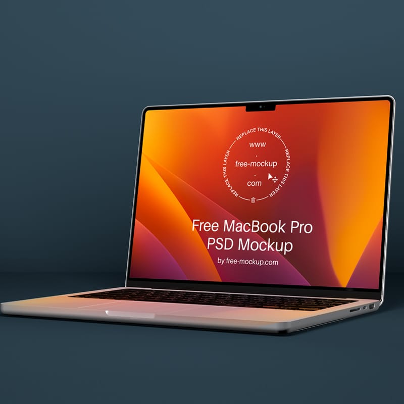 MacBook Pro 14-in Mockup PSD