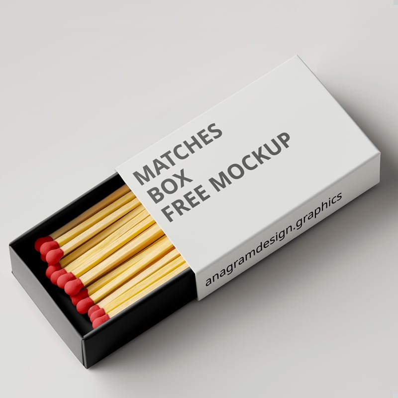 Matches Box Design PSD