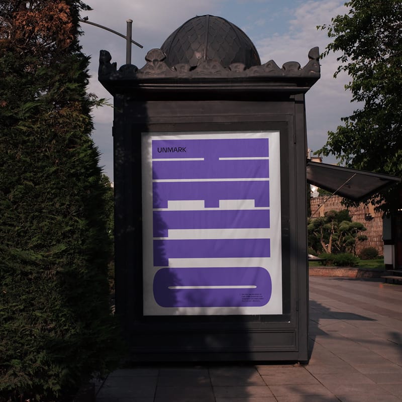 Outdoor Poster Mockup PSD