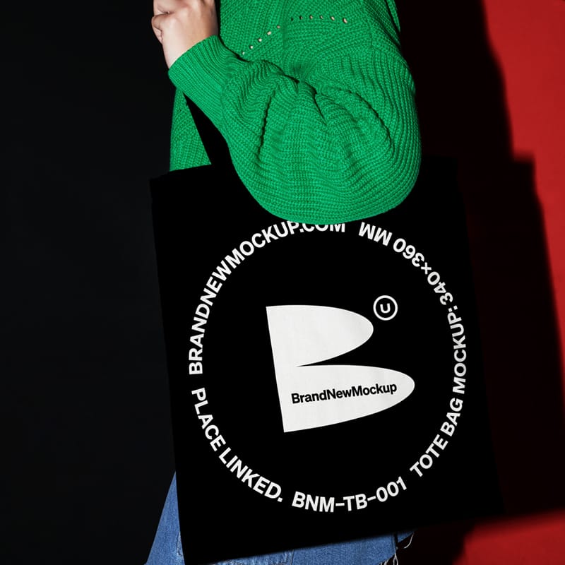 Photorealistic Tote Bag Mockup PSD