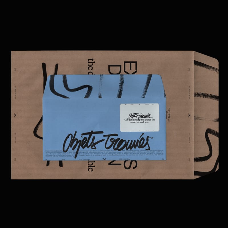 Realistic Envelope Mockup Design PSD