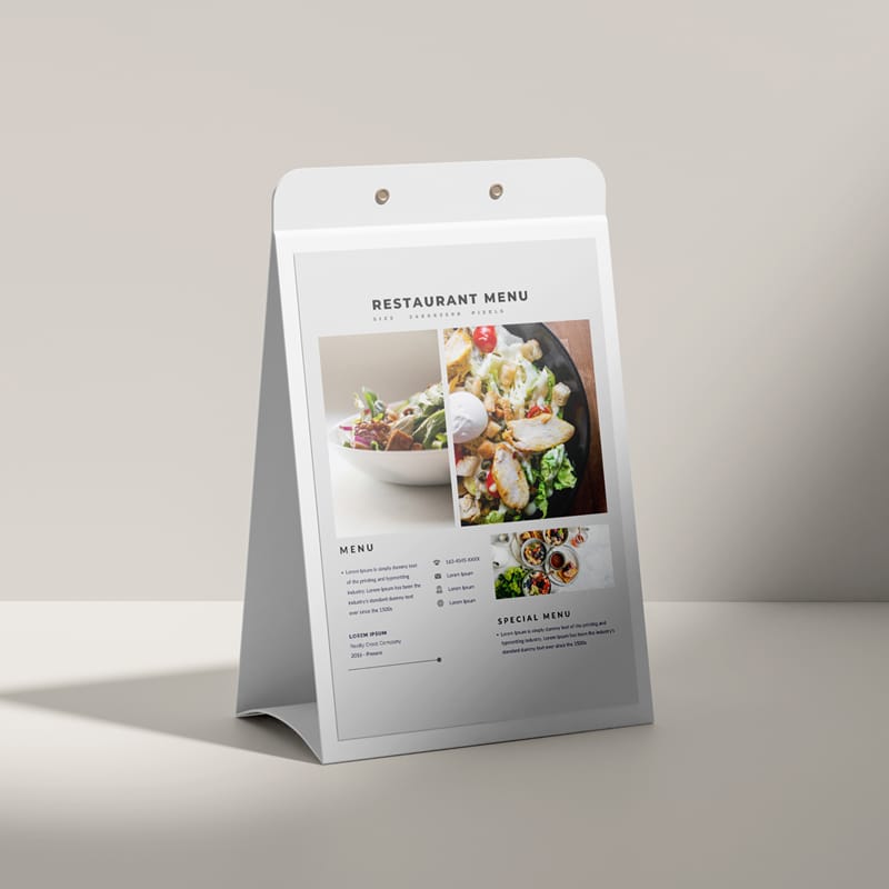 Restaurant Mockup PSD