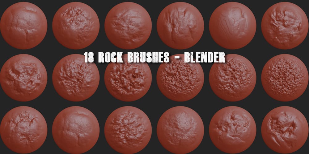 Rock Brushes for Blender