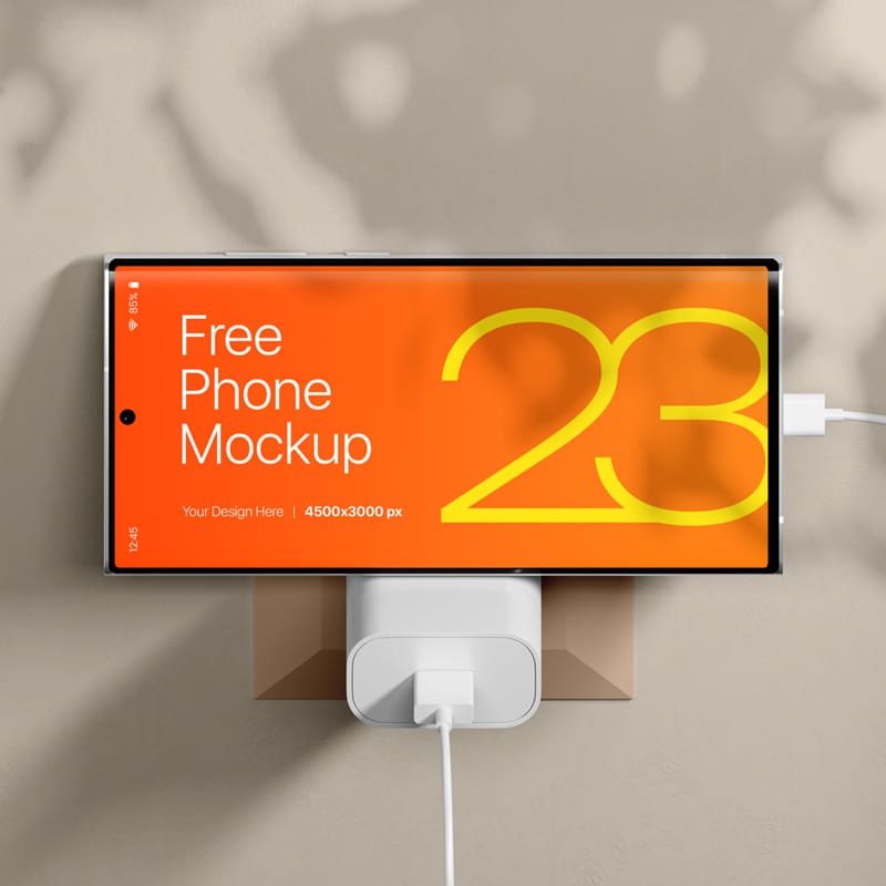 Smartphone Galaxy S23 Mockup PSD