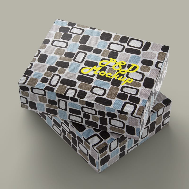 Sweet Box Label Mockup PSD