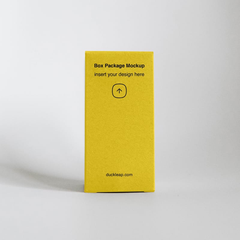 Vertical Box Packaging Mockup PSD