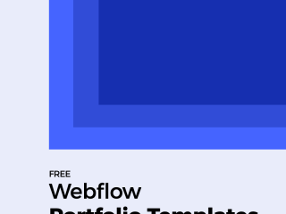 free webflow posrtfolio template