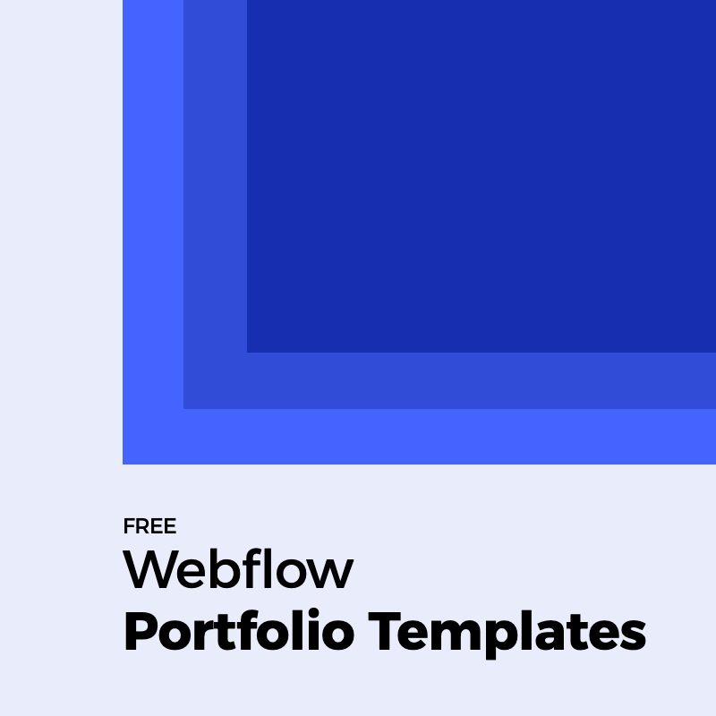 Create a Striking Portfolio with These Free Webflow Templates