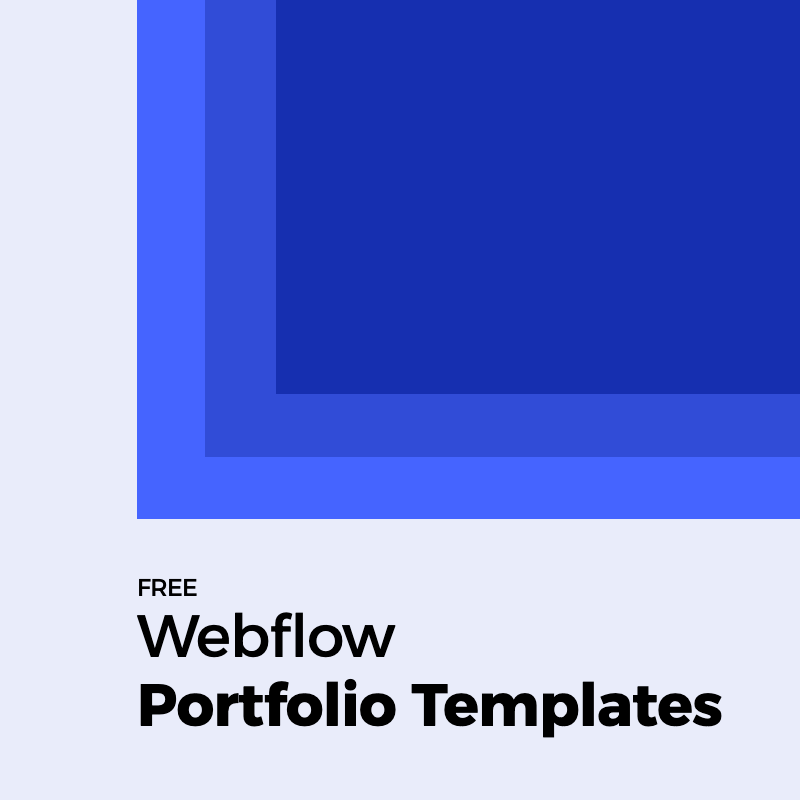 free webflow posrtfolio template