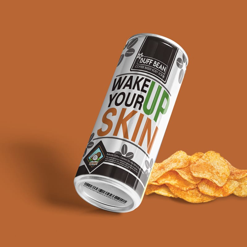 Beer Can Label Mockup PSD