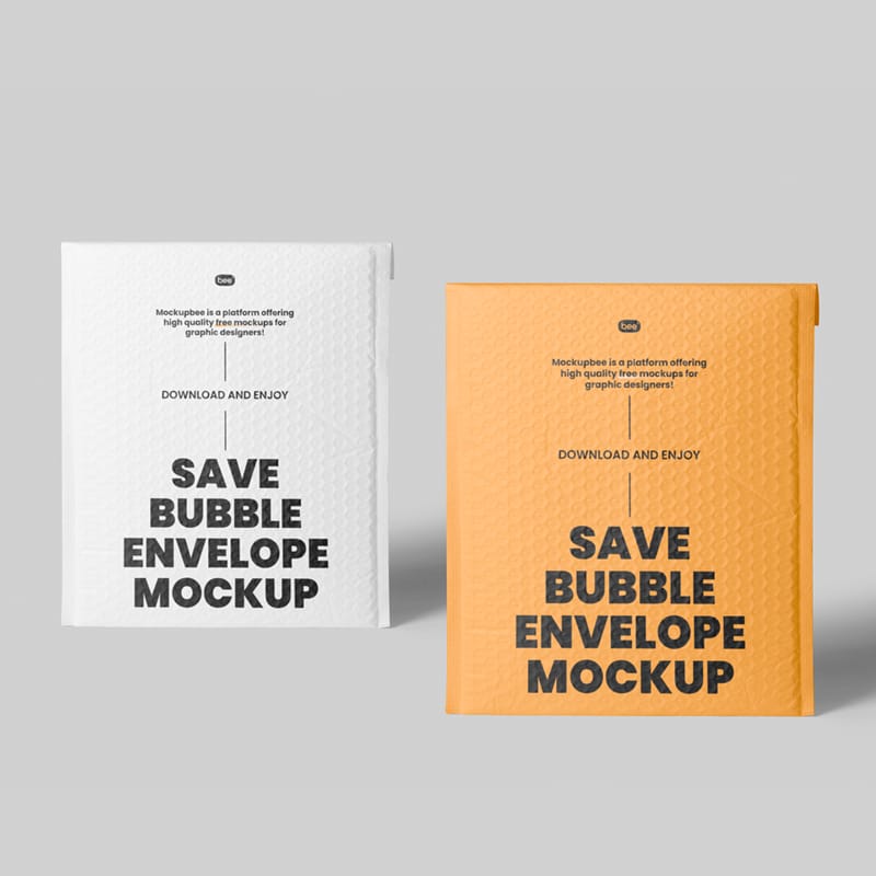 Big Bubble Envelope Mockups PSD