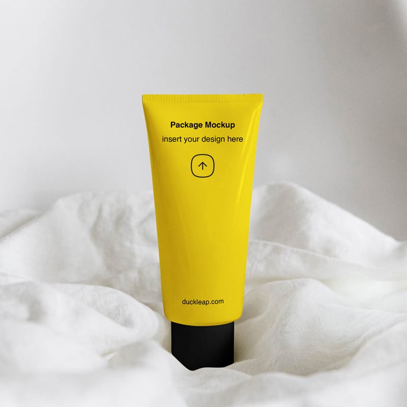 Cream Cosmetic Tube Mockup PSD