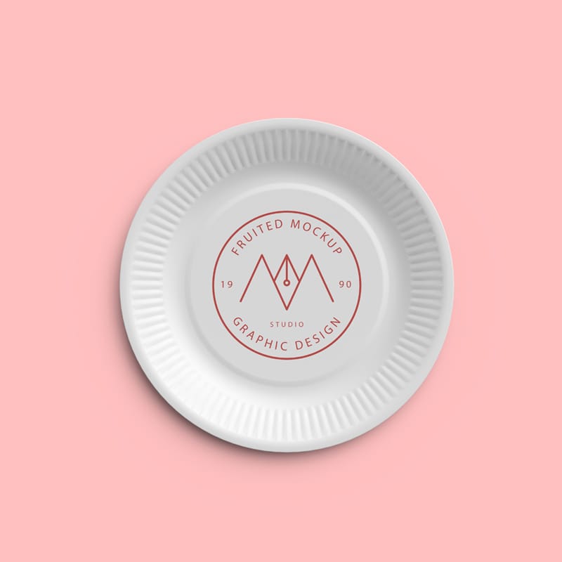 Disposable Plate Mockup PSD