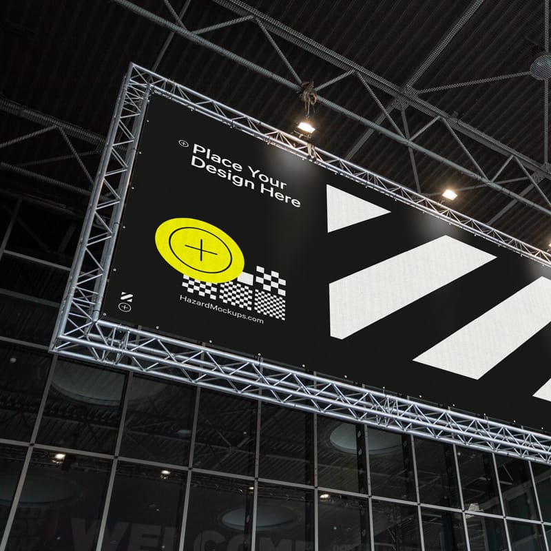 Frame Banner Mockup PSD