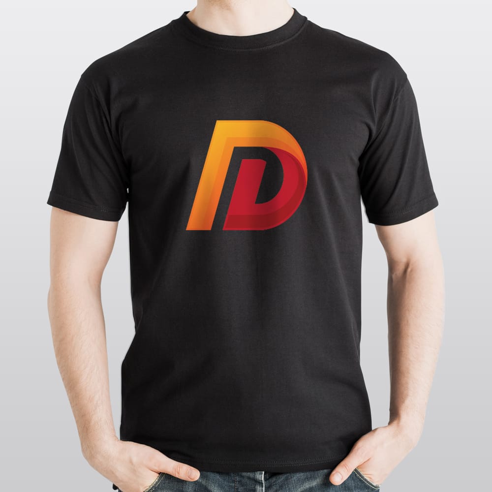 Free Black T shirt Mockup PSD