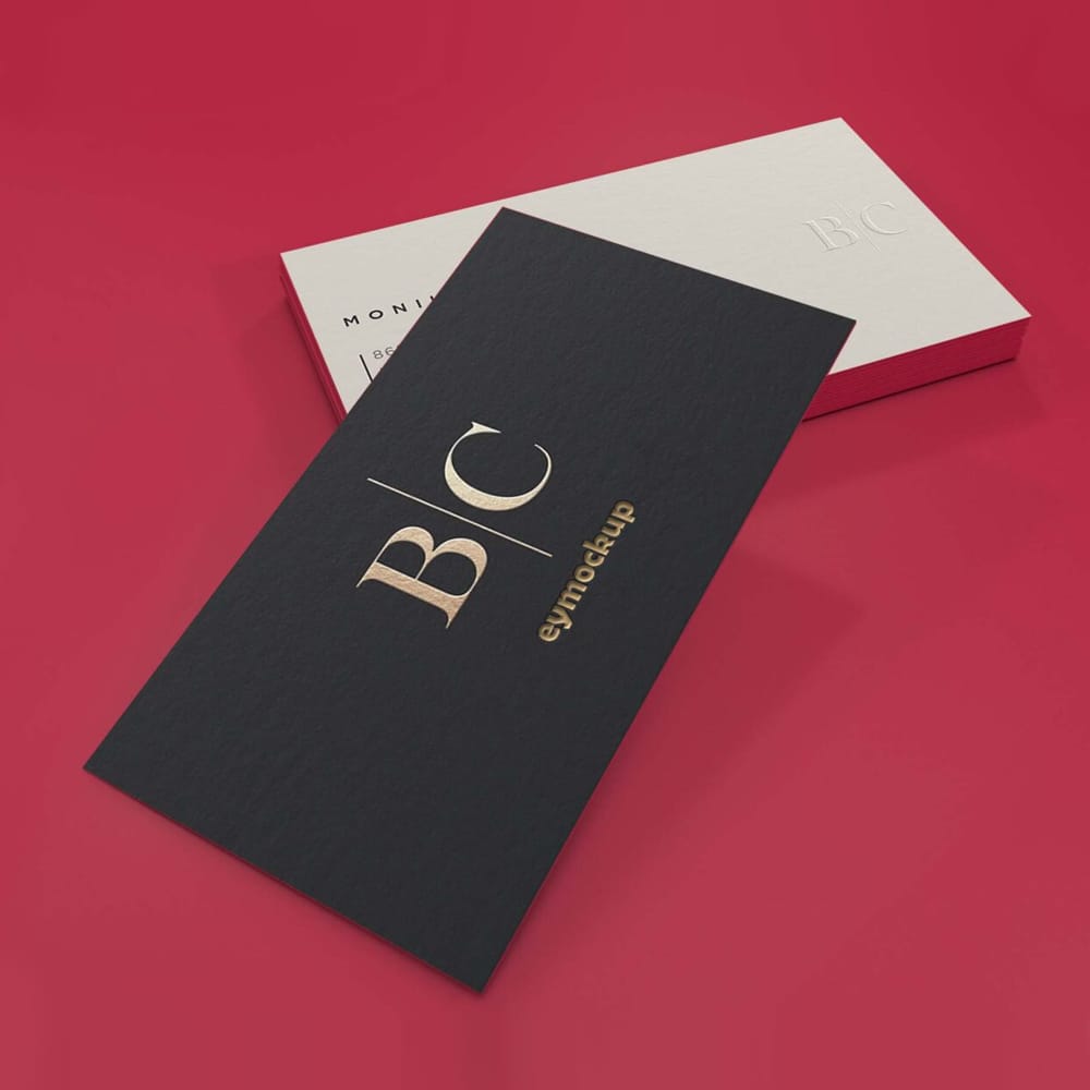 Free Classic Visiting Card Mockup PSD