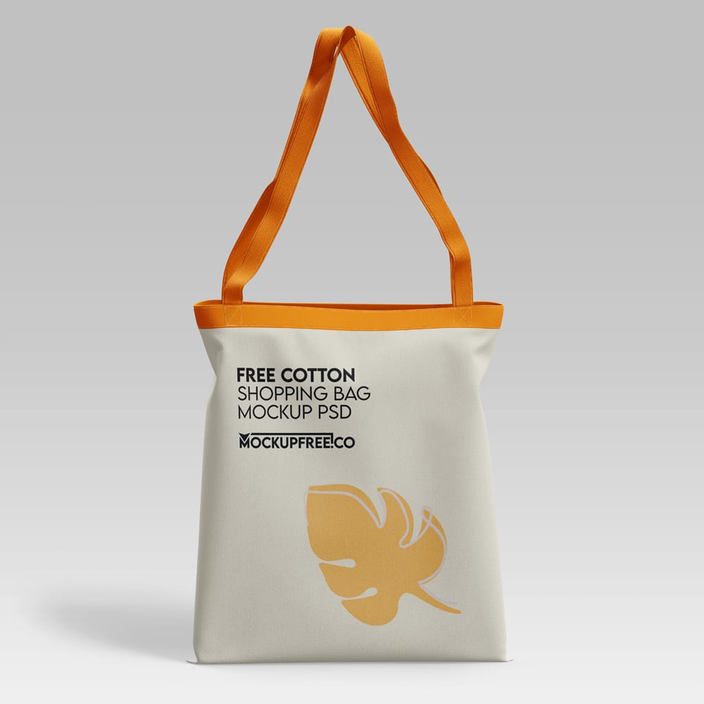 Free Cotton Shopping Bag Mockup PSD