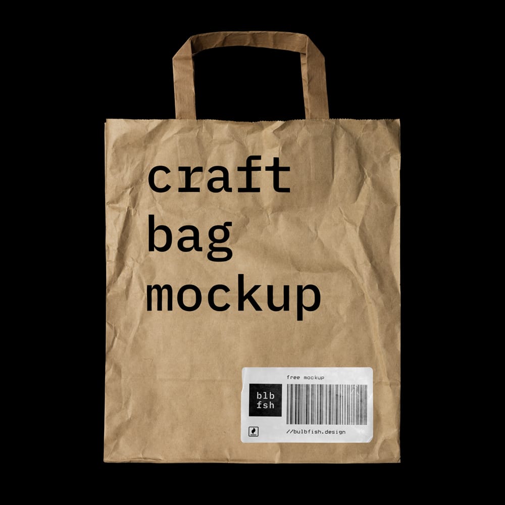 Free Craft Bag Mockup PSD