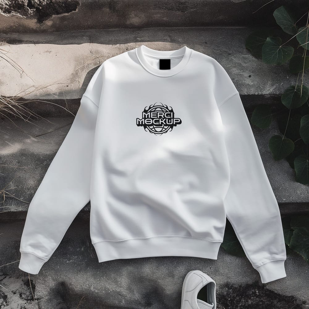 Free Crewneck Mockup Outdoor PSD