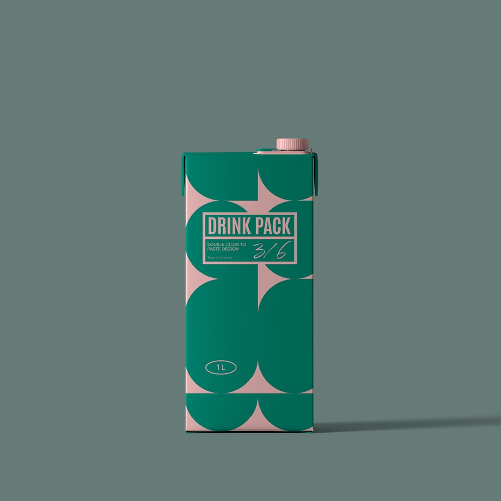 Free Drink Pack Mockup PSD