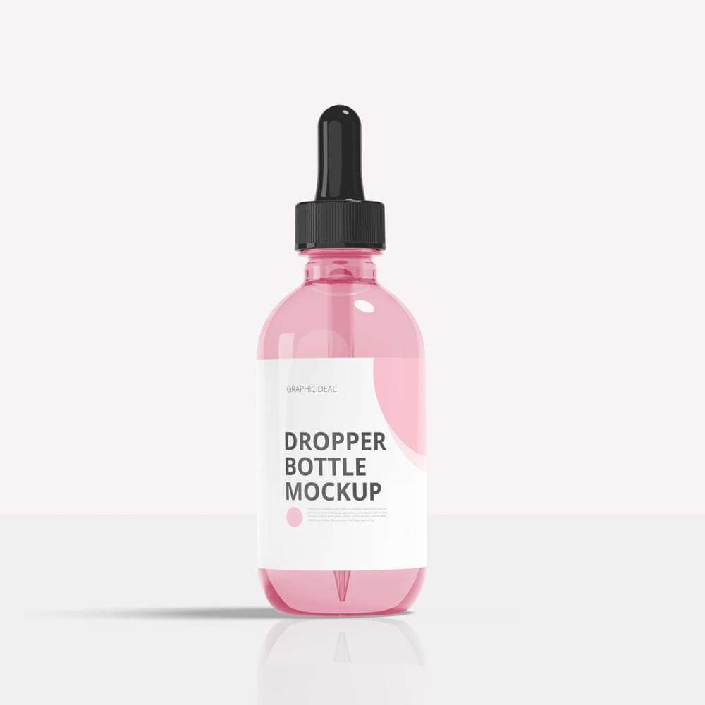 Free Dropper Bottle Mockup PSD