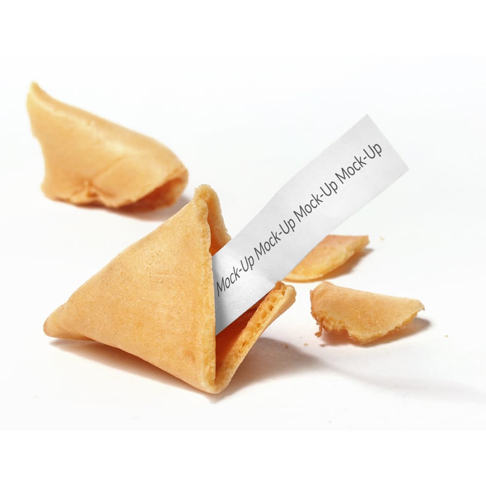 Free Fortune Cookie Mockup PSD