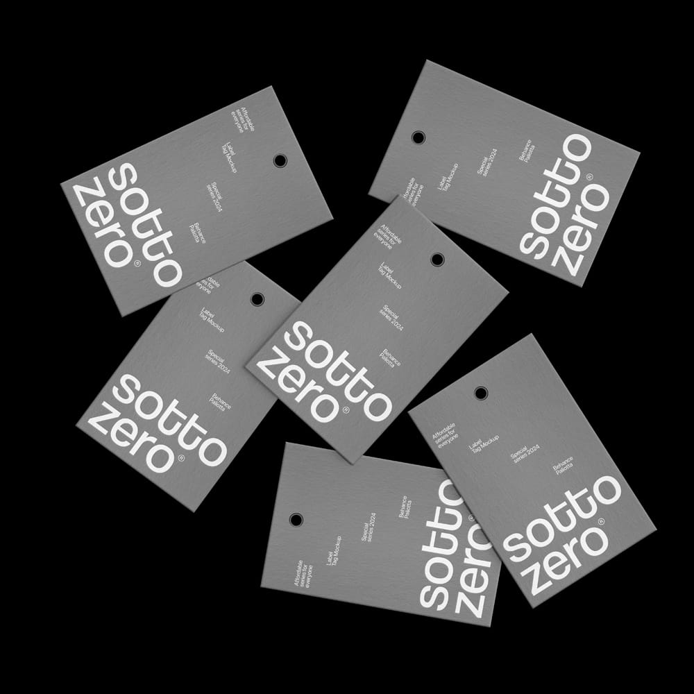 Free Label Tag Mockup Template PSD