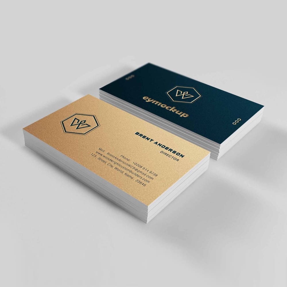 Free Luxury Visiting Card Mockup PSD