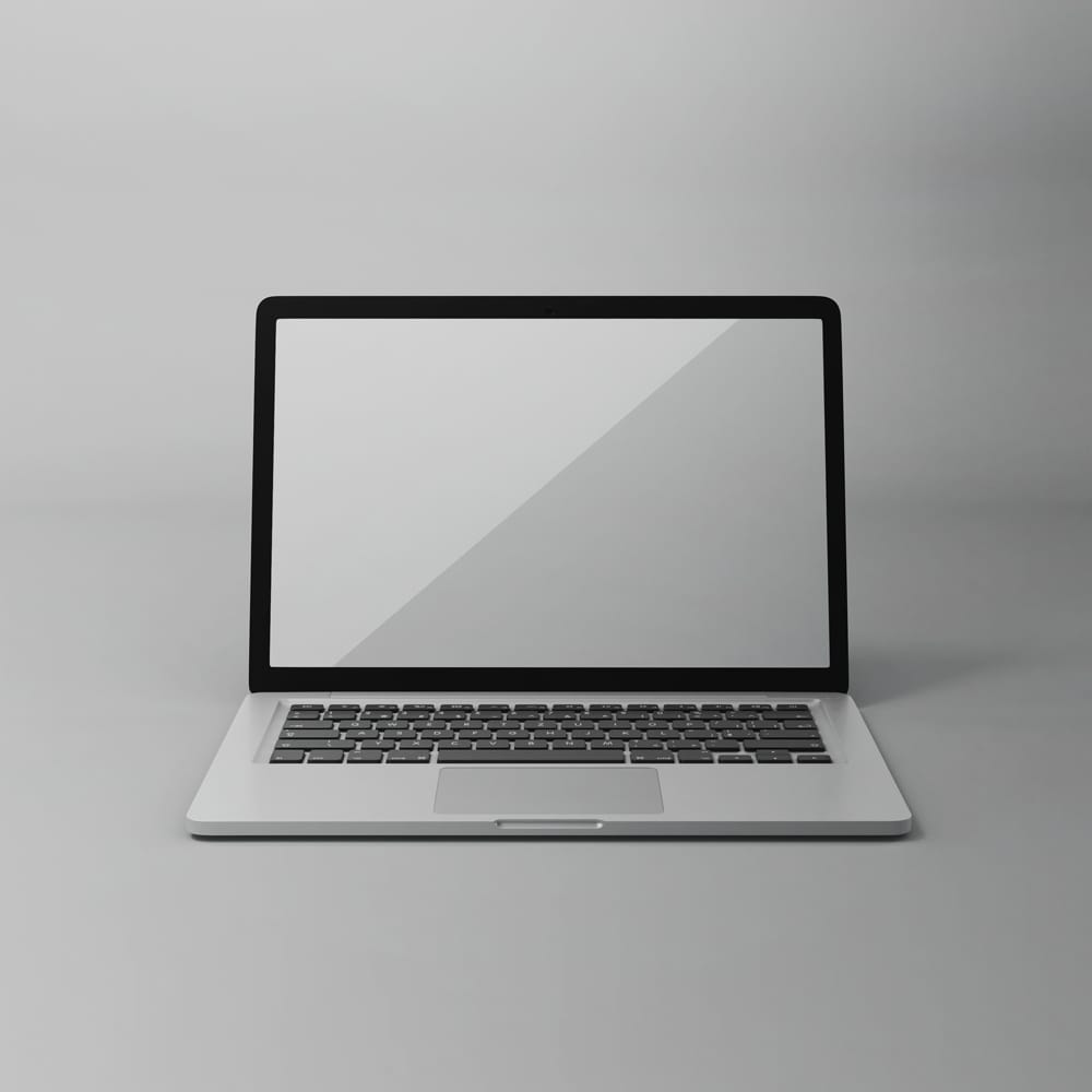 Free Minimalist Laptop Mockup PSD