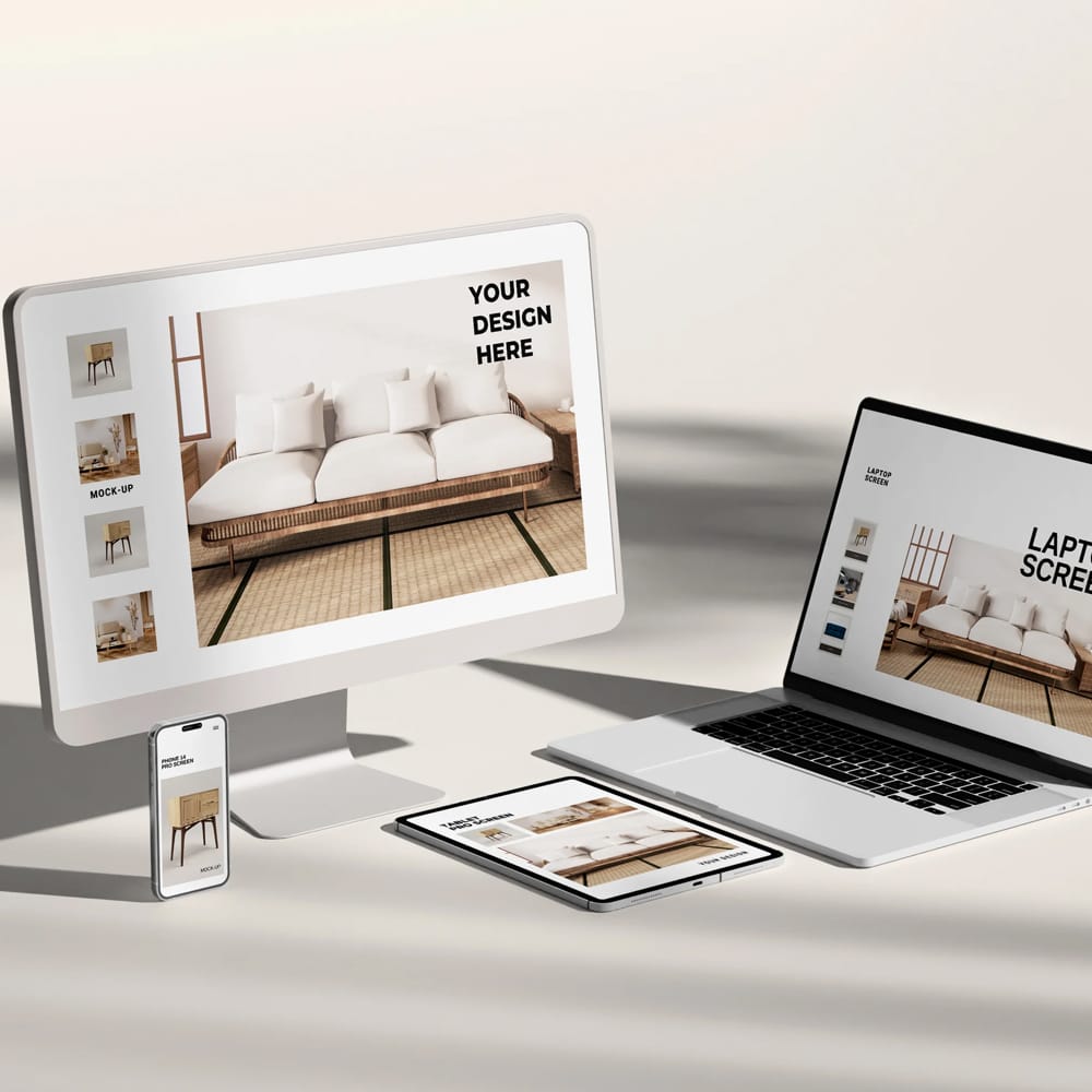 Free Multi Device Responsive Mockup PSD