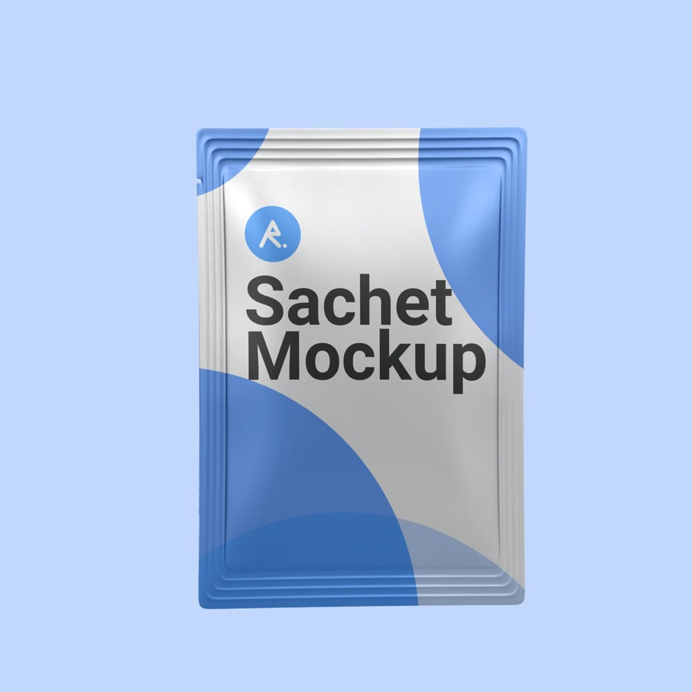 Free Pouch Sachet Mockup PSD