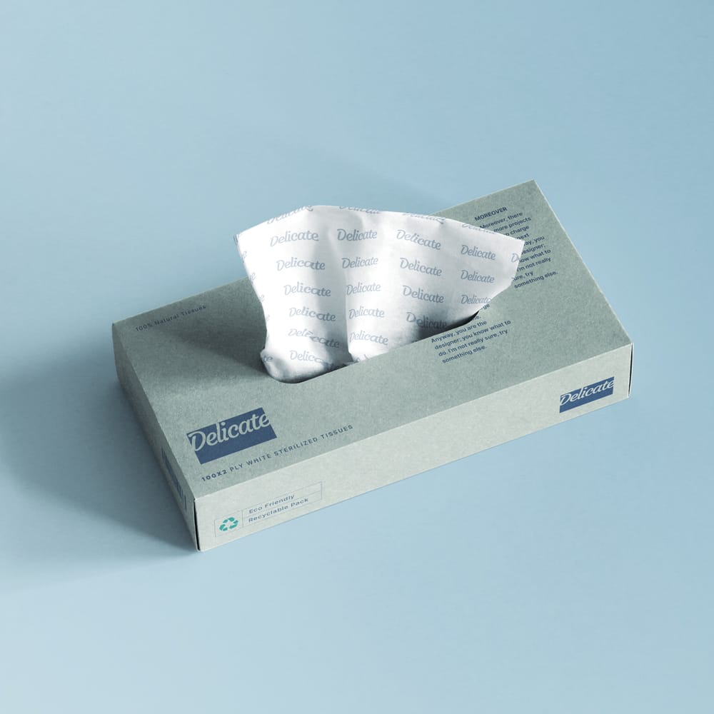 Free Tissue Box Mockup Template PSD