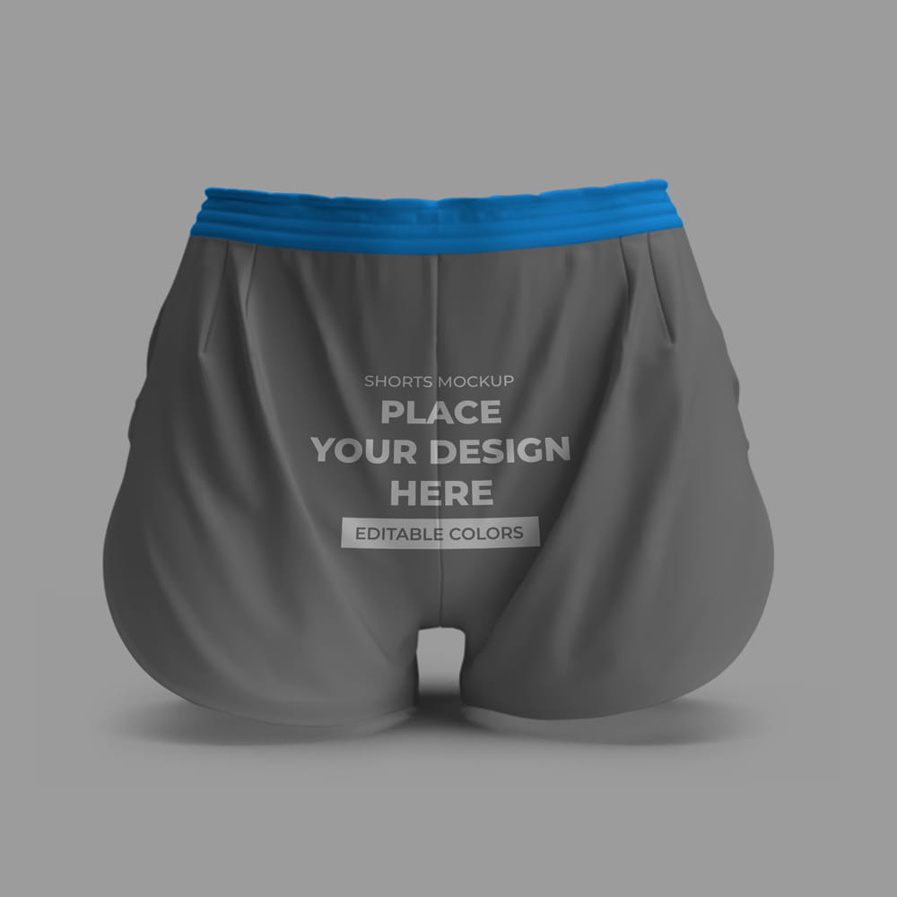 Free Woman Shorts Mockup Template PSD