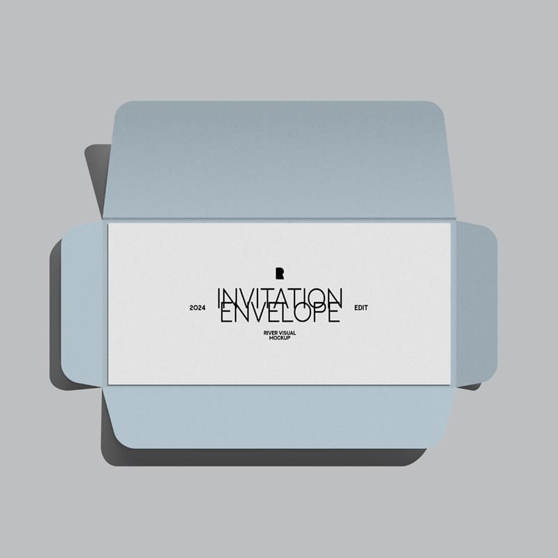 Invitation Envelope Mockup PSD