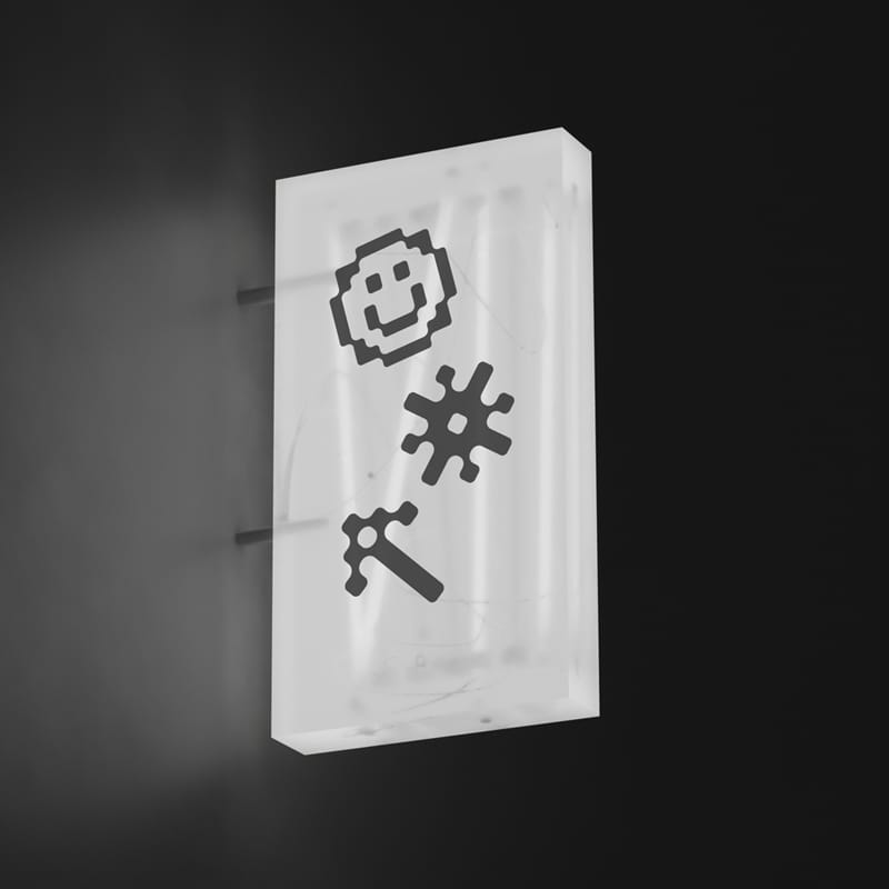 Light Box Sign Mockup PSD